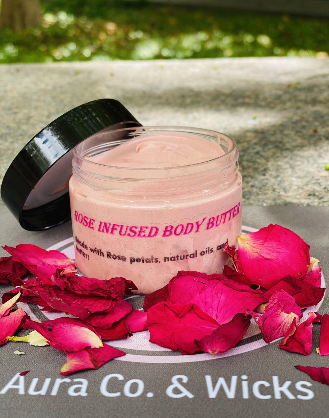 Rose Infused Body Butter - Aura Co. & Wicks