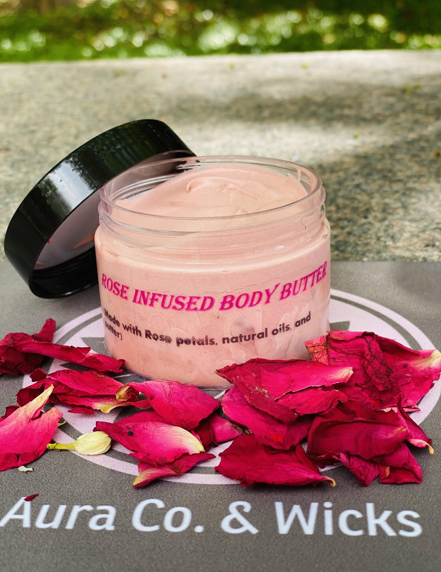 Rose Infused Body Butter - Aura Co. & Wicks